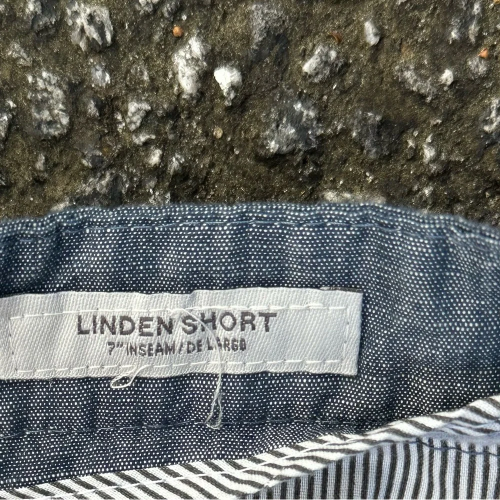 Goodfellow The Every Wear Short Blue Chambray Denim Shorts 32 Flat Front - Picture 5 of 5